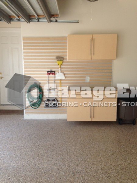 Epoxy Garage Floor Cabinets And Slatwall Miromar Lakes Fl