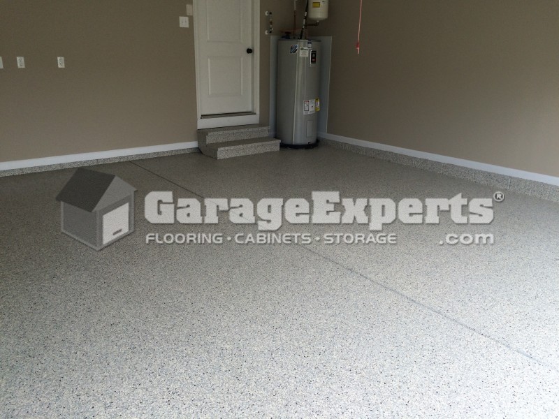 New Epoxy Floor With Granite Flake In Selbyville De Garage