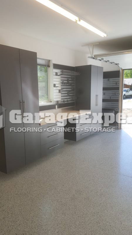 Recent Work Garageexperts Of South Central Alaska Super Dope Looking Cabinets And Flooring On Eagle River Ak